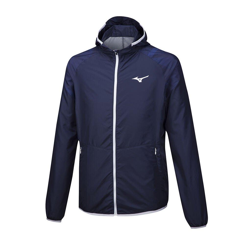 Mizuno Men's Jackets Printed Hoody Peacock - BONJAGS-37